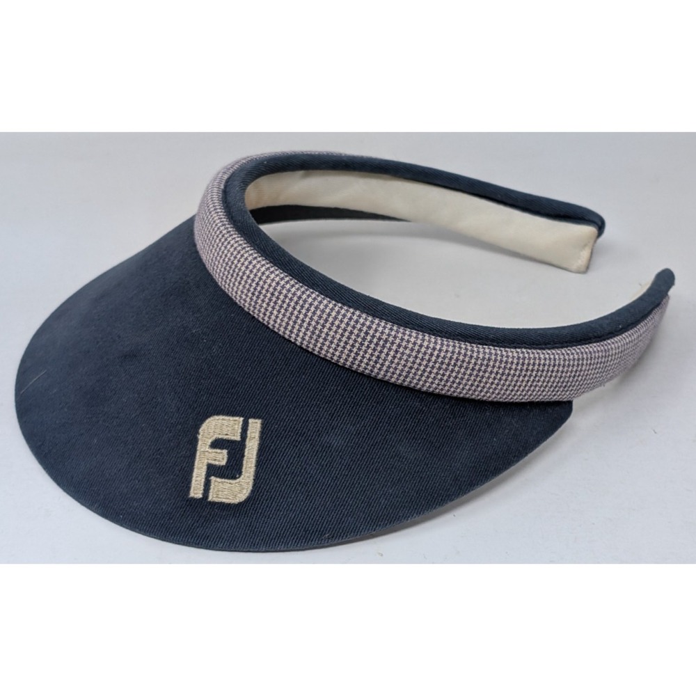 FootJoy Texace Vintage Visor Golf Hat‎ 80s 90s Made In USA Blue